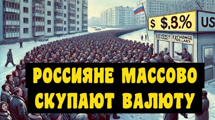 Россияне бросились массово скупать доллары на фоне падения. Идеи в акциях РФ. Эхо РТС. 20.02.2025