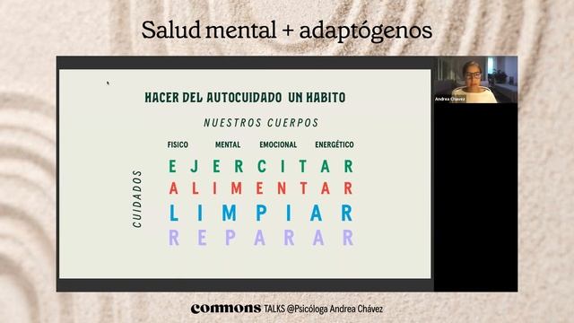 Salud Mental + Adaptógenos | Commons Talks x Psic. Andrea Chávez