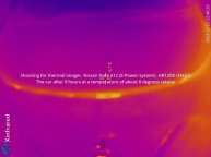 Nissan Note e-Power прогрев двигателя при нуле градусов на тепловизор