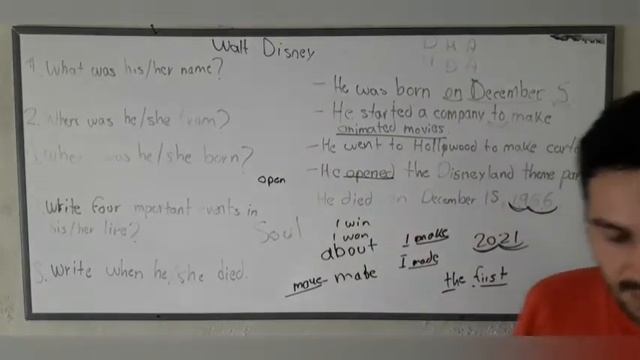 Fifth Grade - Unit 8 - Walt Disney