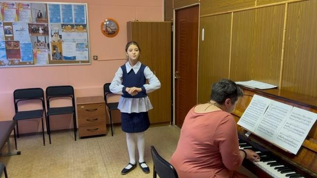 Русская народная песня "Как по лужку травка"