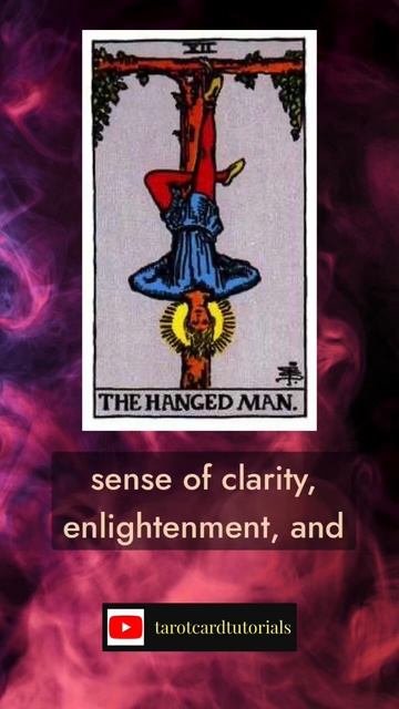 Learn Tarot: The Major Arcana 12: The Hanged Man Tarot Card  in a love, career and general reading