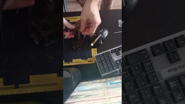 Как починить мышку колёсико.