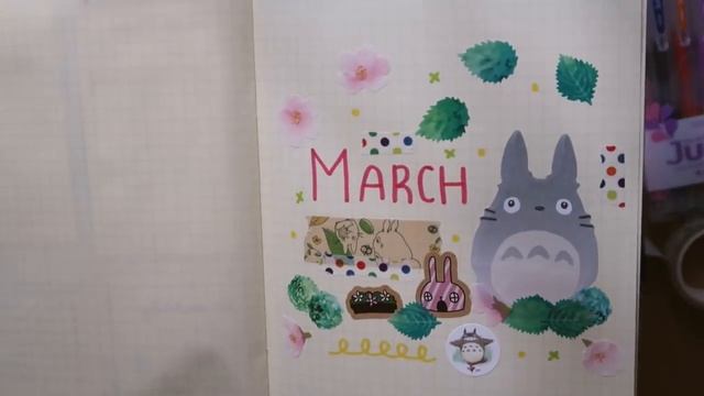 Kawaii Bullet Journal March 2018 Setup | Rainbowholic
