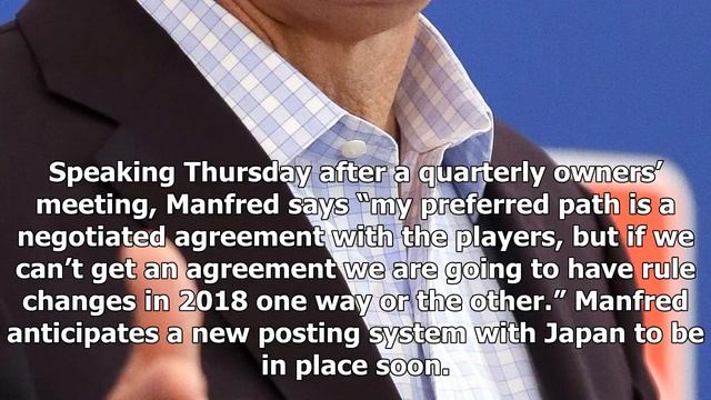 Sport News - Manfred: mlb play speed change will happen with or without the Union