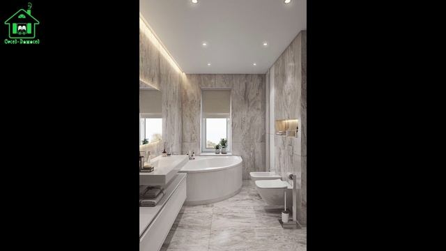 Дизайн санузла совмещенного и раздельного в современном стиле 🛀🏻🚽🚿 (20)