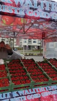 Нидерланды. Эйндховен. Рынок. 🍓 Клубника.