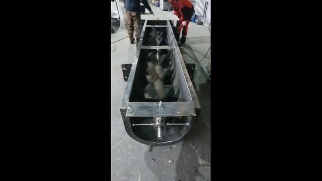 Тест-запуск шнекового осушителя извести