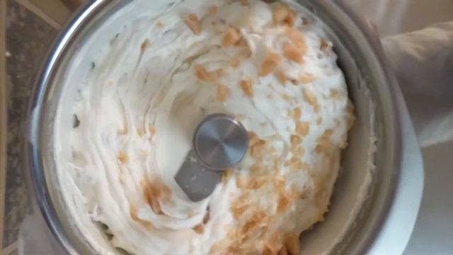 Butter Brickle Ice Cream made with Macadamia Nut Toffee!