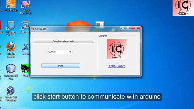 How to turn off your screen using Arduino?