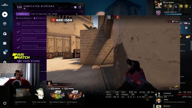 CEH9 СМОТРИТ ТИМСПИК NAVI VS NIP