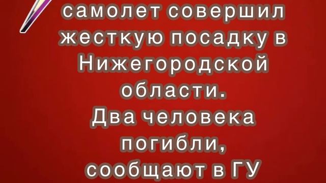 Легкомоторный самолет совершил жесткую посадку в Нижегородской области