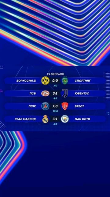 Лига Чемпионов 2024-2025 плей-оф  ответные стыковые матчи #vkfootball #championsleague#лигачемпионов