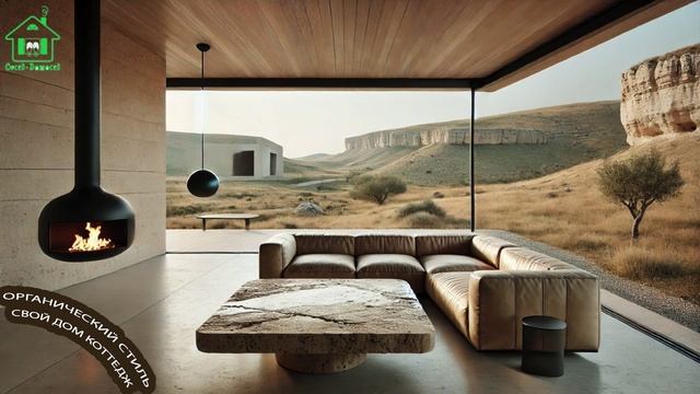 Органический стиль интерьера частного дома фото для вдохновения 🛋️🌳🦋 (6)