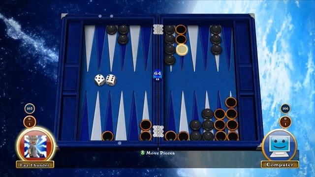 Hardwood Backgammon (Xbox 360)(Gameplay)