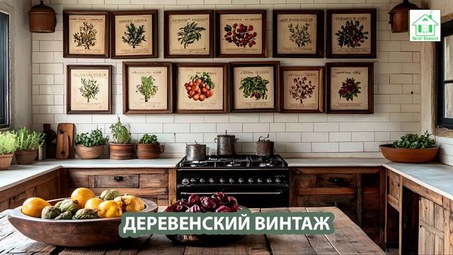 Деревенский интерьер в стиле Винтаж и фото идеи для оформления (41)