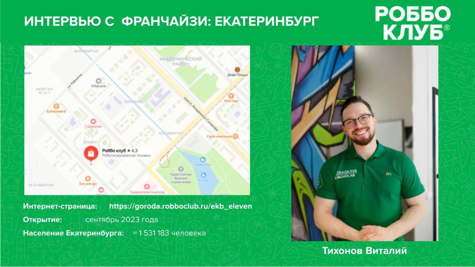 Интервью с франчайзи Екатеринбург