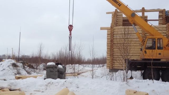 Сборка сруба