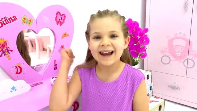 Диана и Папа делают Фотосессию Причесок с аксессуарами для волос Love, Diana от Claire's