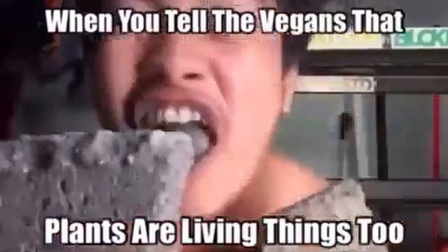 When you tell vegans