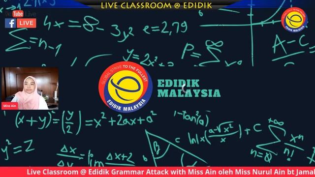 Live Classroom @ Edidik - Grammar Attack with Miss Ain