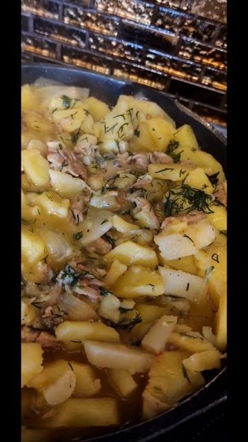 На ужин картошечка с мяском
