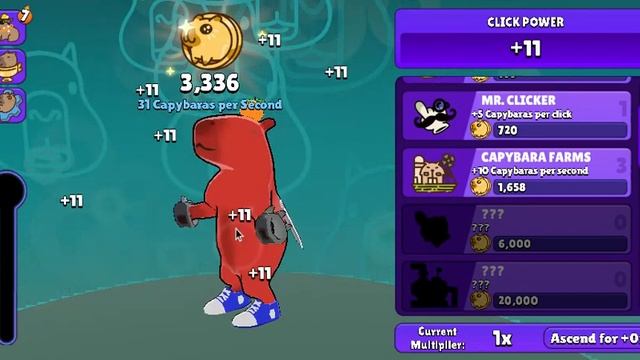 Playing Capybara Clicker!