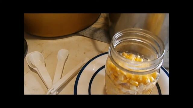 How to safely can frozen corn