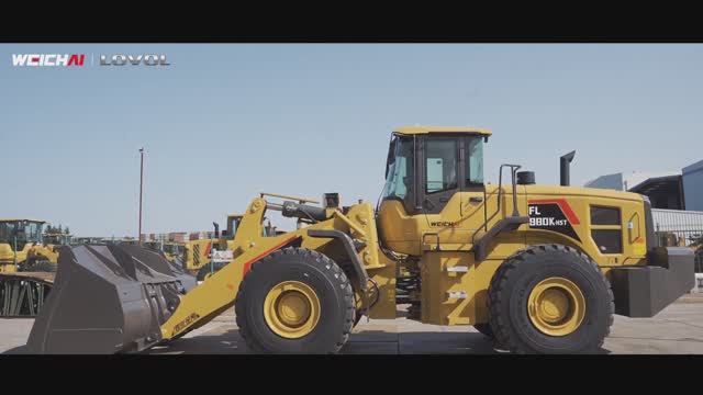 Большой фронтальный погрузчик Weichai Lovol FL980K