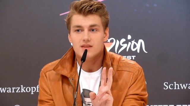 ESCKAZ live in Dusseldorf: Alexey Vorobyov (Russia) - Get You (2nd press conference part 2)