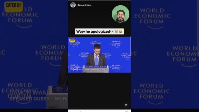 damon Imani WEF participants fact check ये वीडियो Fake है। इसे share मत करे।
