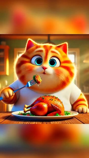 Котёнок обжора