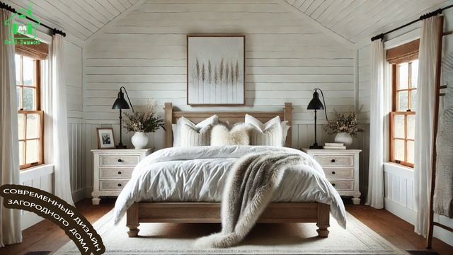 Современный дизайн загородного дома простой и комфортный  🏡💺🛋️ (9)
