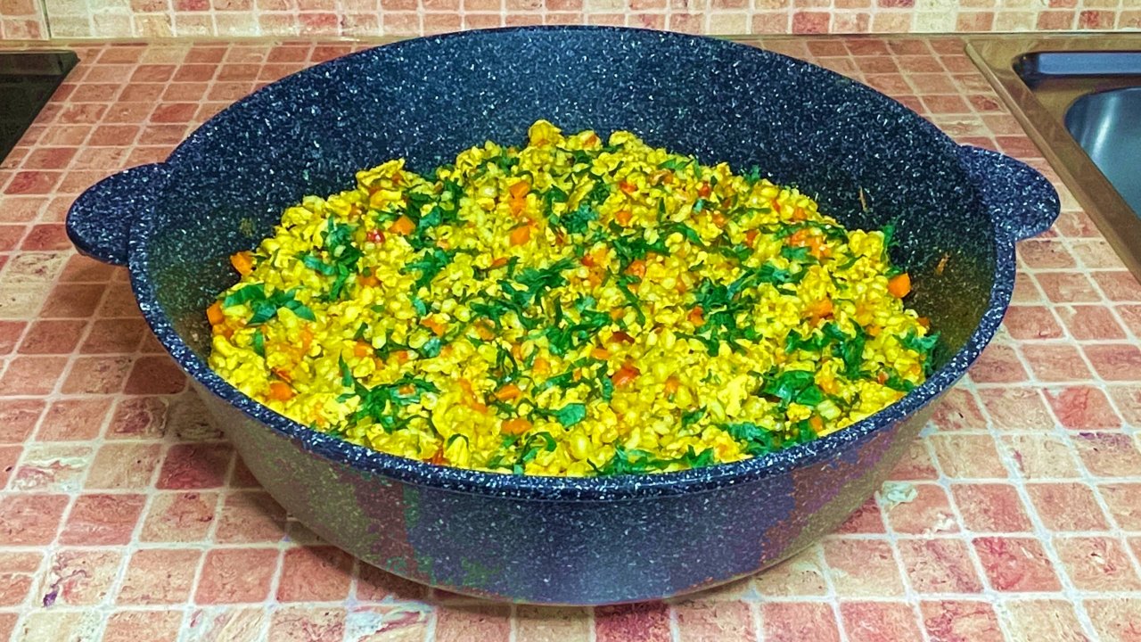 Перловка с овощами и фаршем индейки - вкусный и полезный ужин.