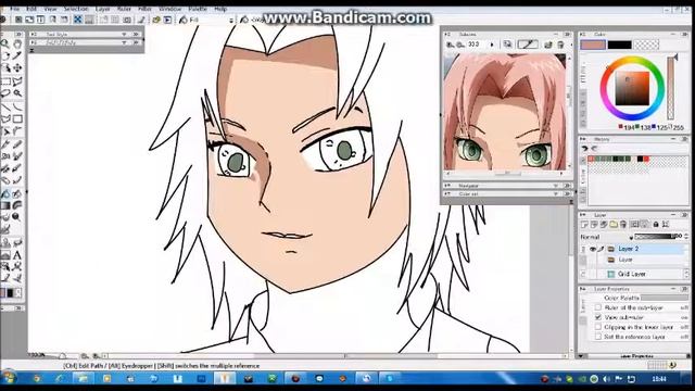 Yuri Baza drawing Sakura Haruno