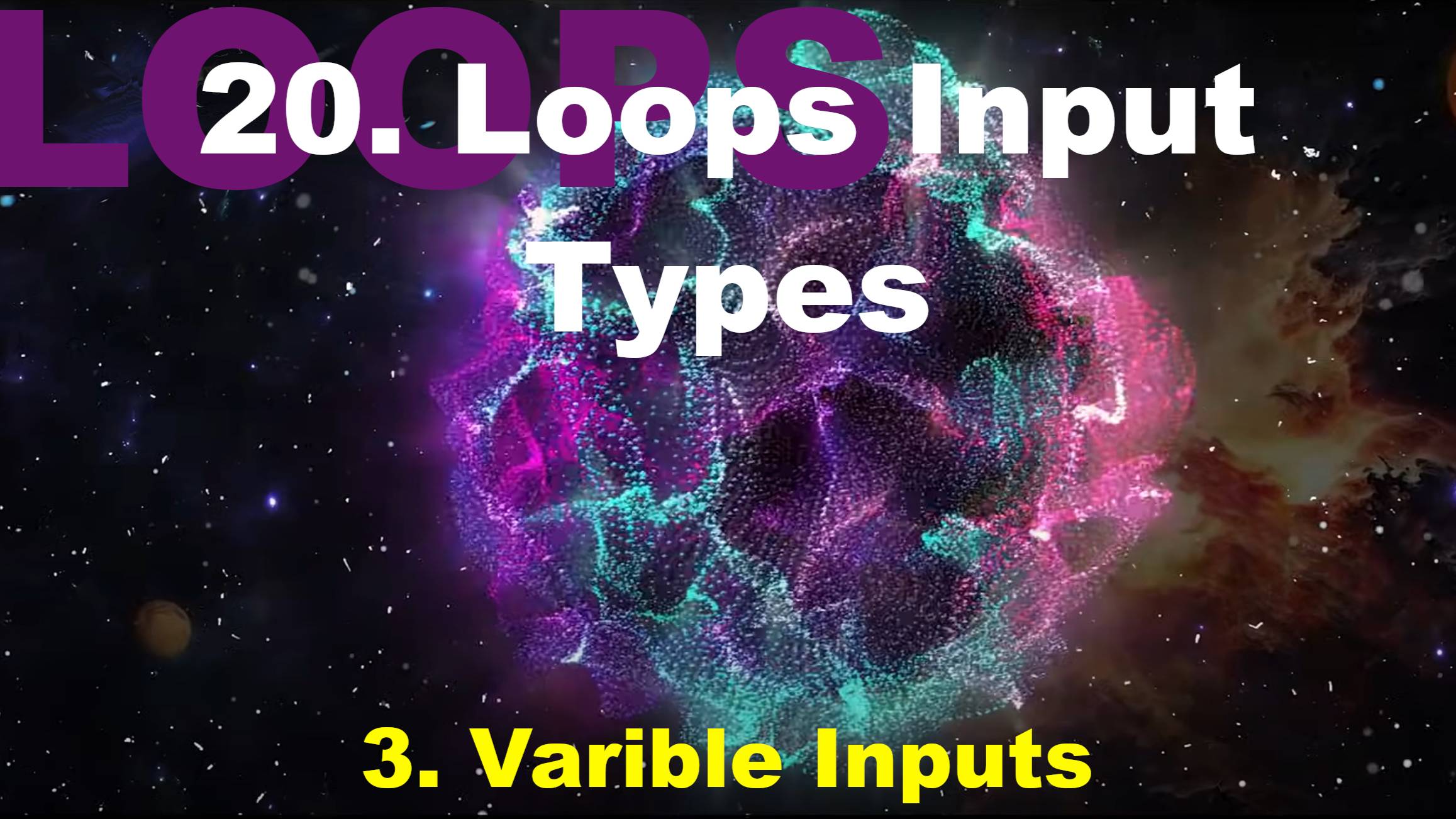 20.3. Varible Inputs