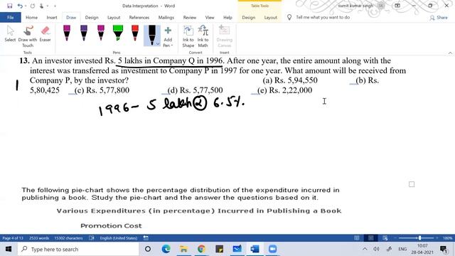 Data Interpretation-Quantitative Aptitude