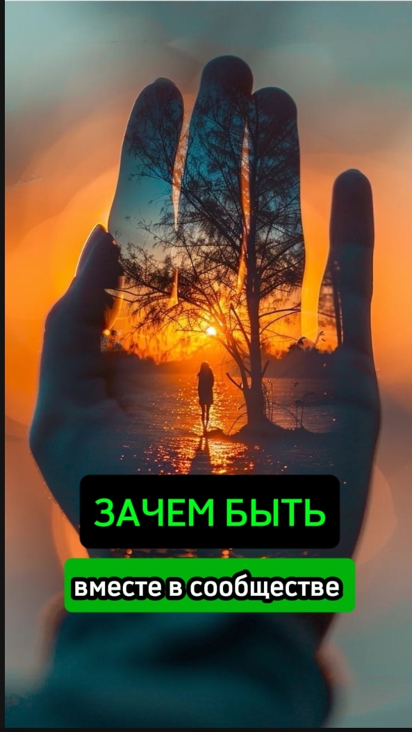 Для чего быть вместе в сообществе #яесть #одиночество #пробуждение