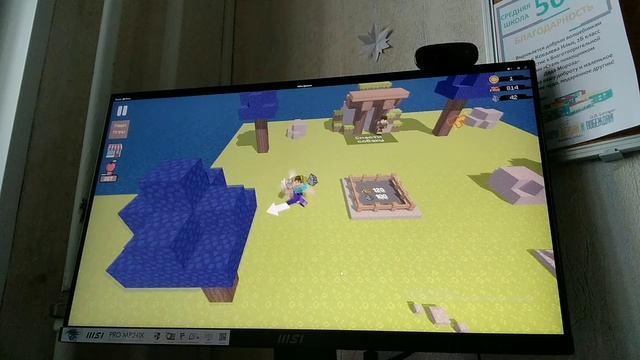 Игтаем в онлайн игру Нубик дровосек