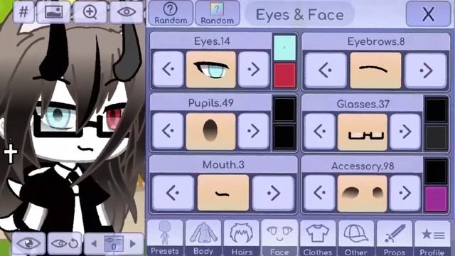 //Параметры моей ос// [Gacha Life]