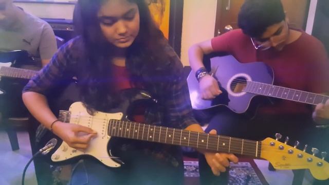My Heart Will Go On(Titanic)-Shriyaa Gandhi | Karan Shah | Monik Shah #shorts #guitar #instrumental