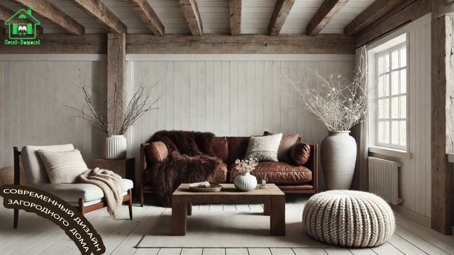 Современный дизайн загородного дома простой и комфортный  🏡💺🛋️ (20)