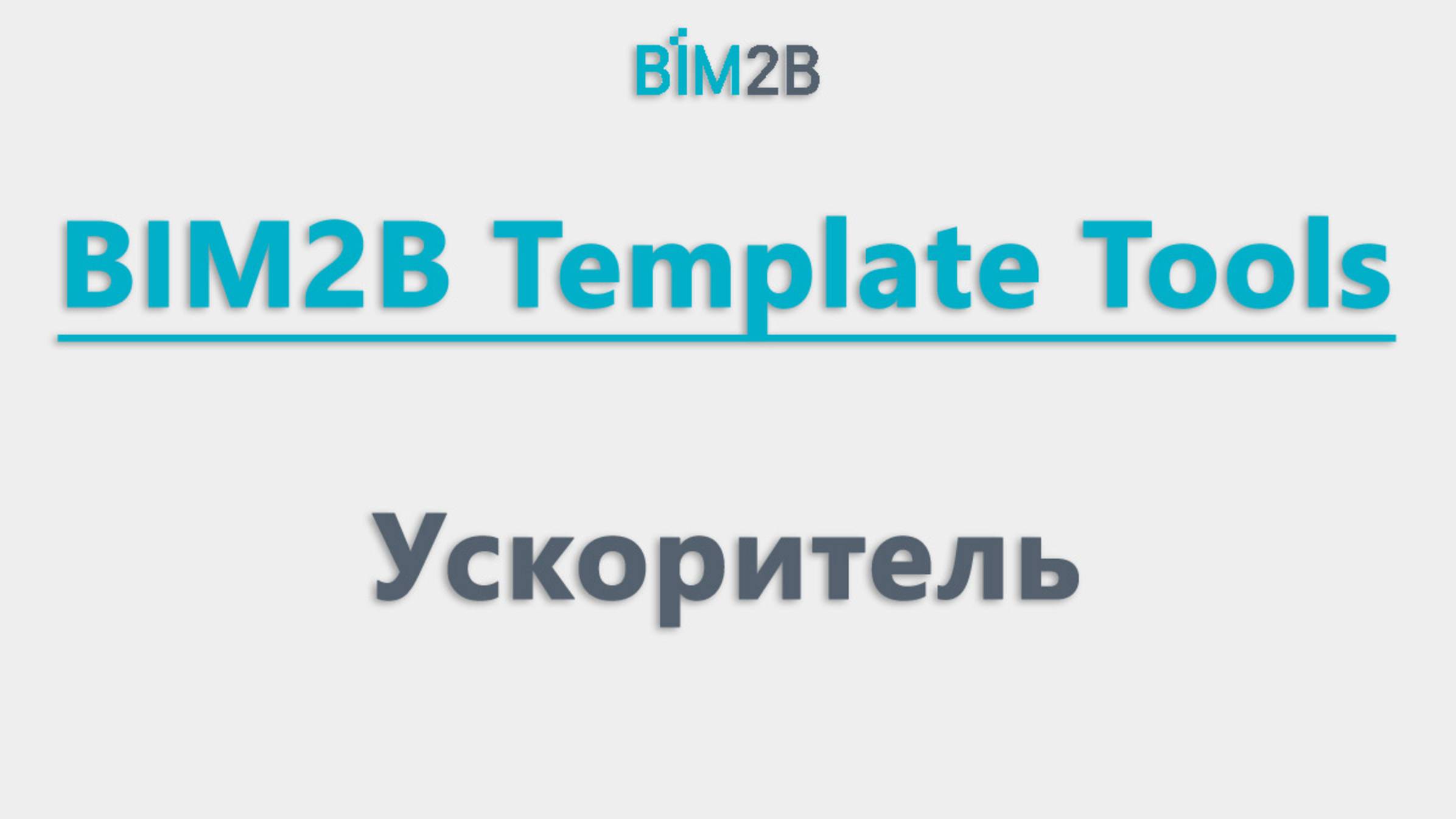 BIM2B плагин. Ускоритель