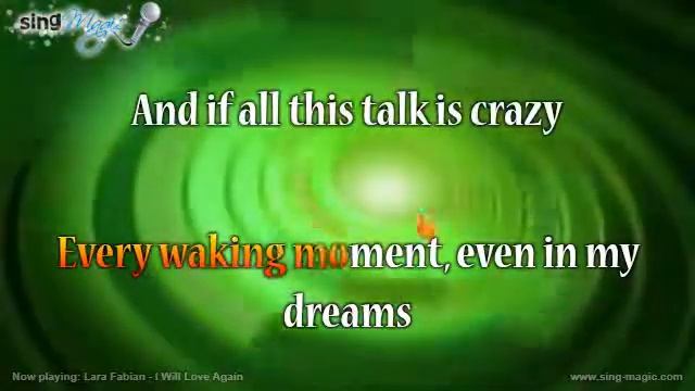 Lara Fabian   I Will Love Again   Karaoke Version Instrumental