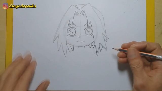 TUTORIAL COMO DESENHAR a SAKURA CHIBI passo a passo