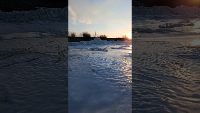 Ледяные барханы Ейского лимана.