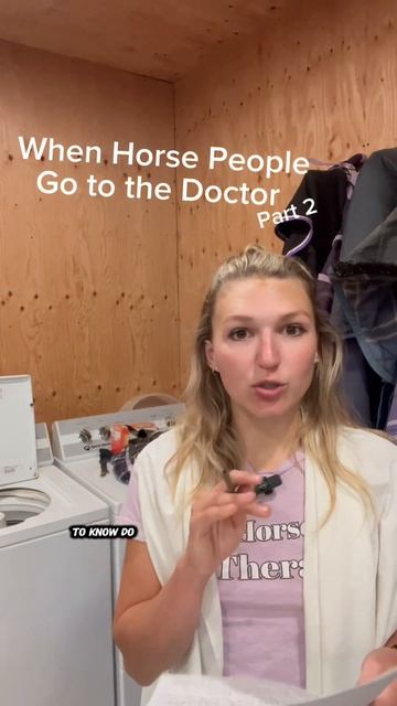 Horse People Doctor Visits Go Like This… #horses #equestrian #shorts