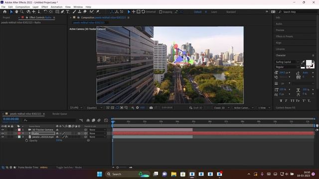 How to do 3d camera Tracking | Learn 3d camera traking | How to make floting text in just 2 min