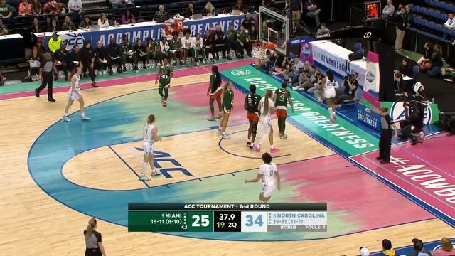 UNC Women's Basketball: Tar Heels Fall 60-59 To Miami In ACC WBB Tournament Action