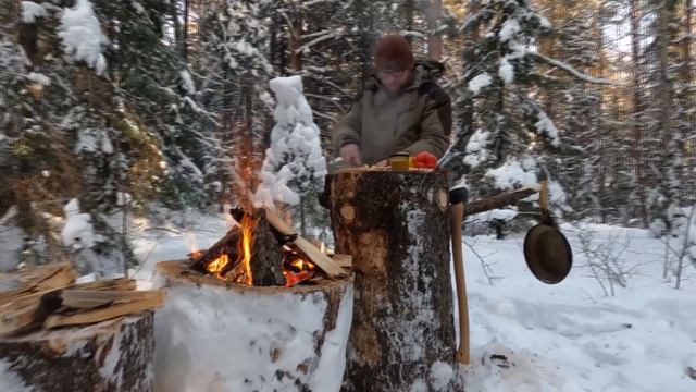 Лесные - дом под землей - промерзла крыша, выдавило дверь, забилась труба, новый инструмент